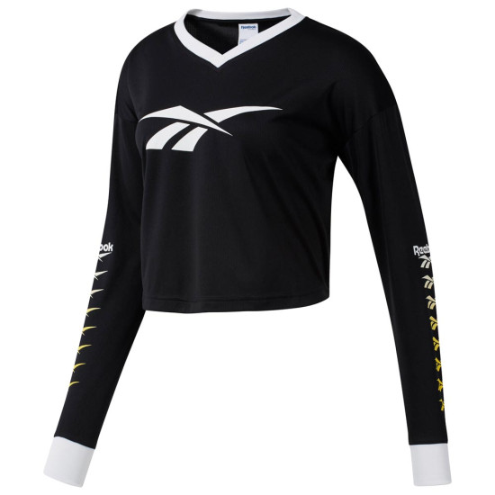 Reebok Γυναικεία μακρυμάνικη μπλούζα crop top